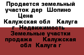 Продается земельный участок дер. Шопино › Цена ­ 2 000 000 - Калужская обл., Калуга г. Недвижимость » Земельные участки продажа   . Калужская обл.,Калуга г.